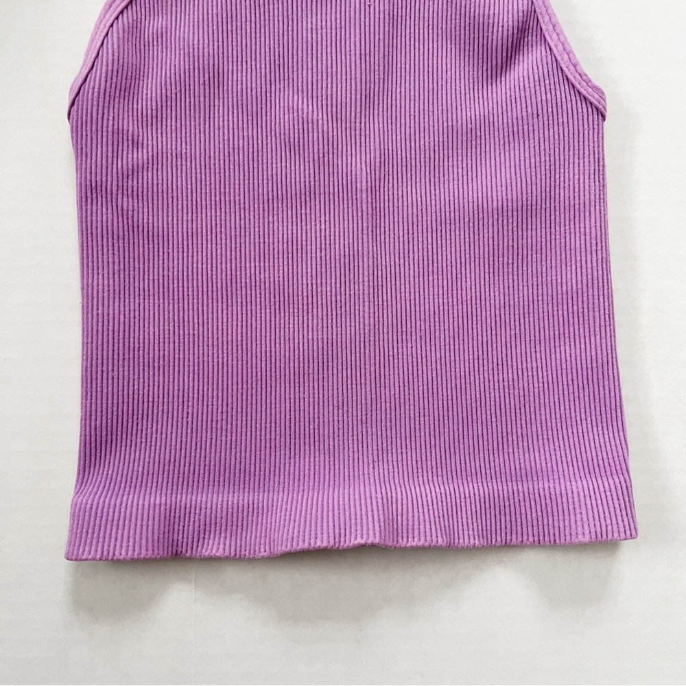 Free People Movement Ribbed Racerback Tank in Purple - Picture 4 of 5